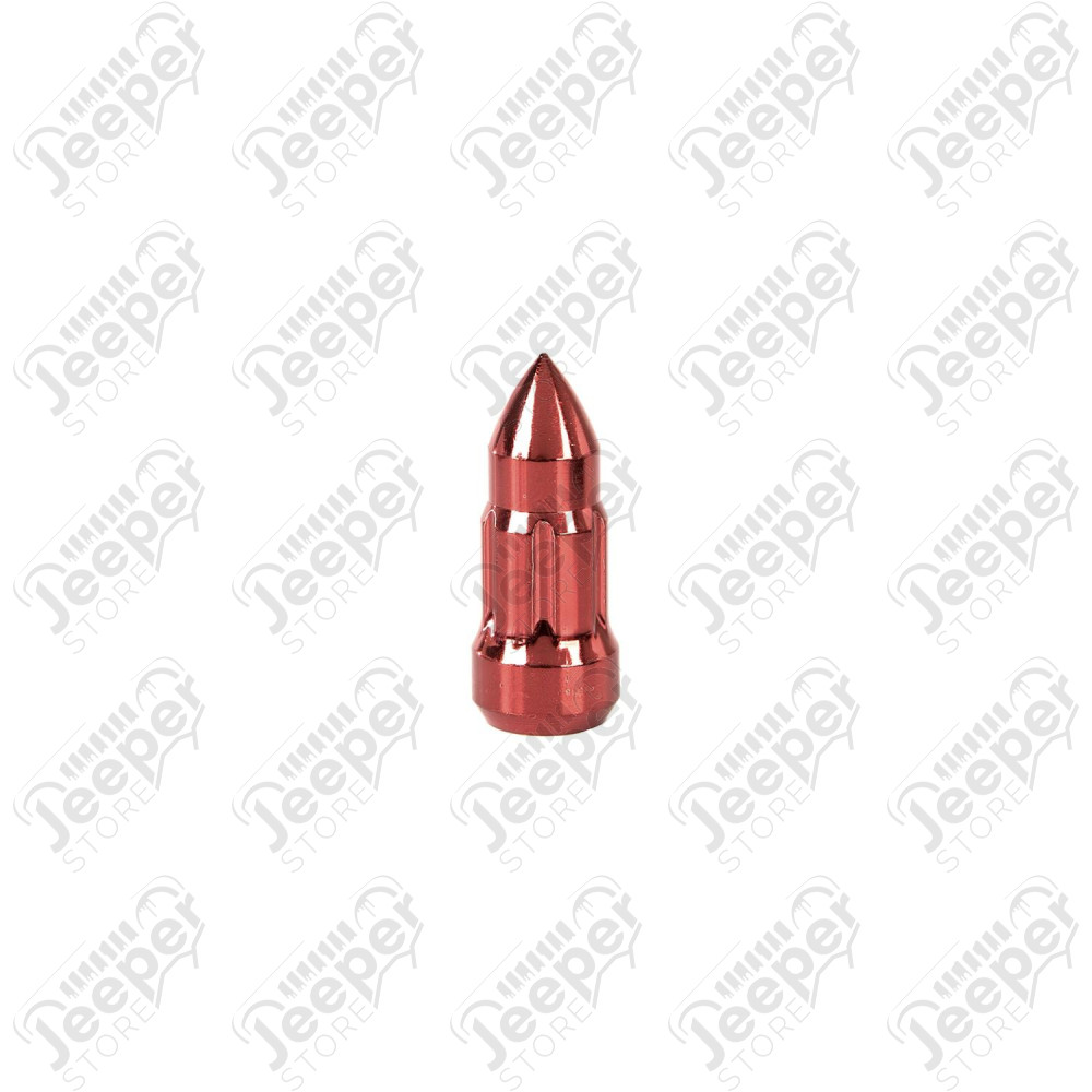 Wheel Lug Nut Kit, Bullet Style, Red, 23pc, 1/2-20