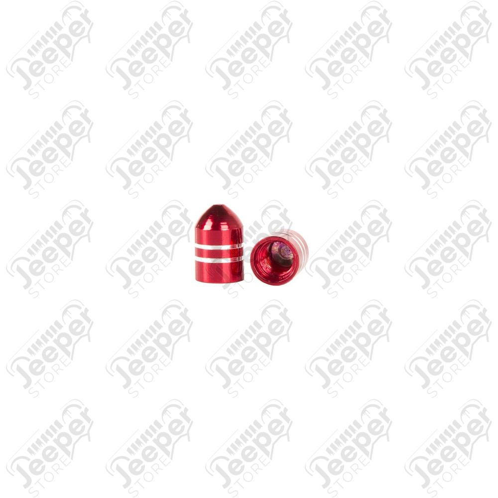 Bouchon de valve de pneu (5 pièces en aluminium rouge) - 00804314297220