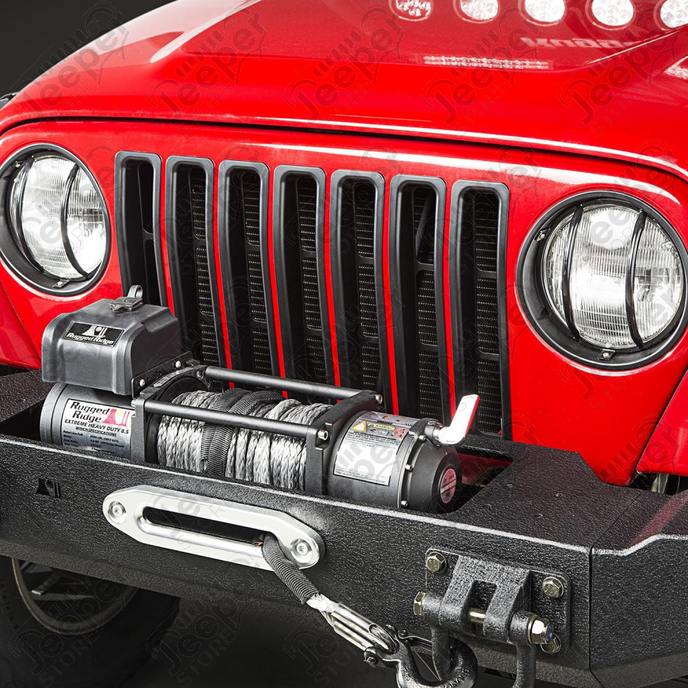 Grille Insert Kit, Black 97-06 Jeep Wrangler TJ