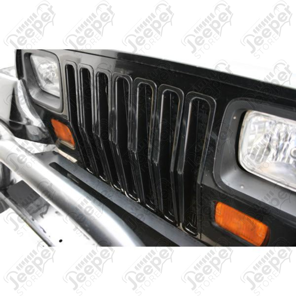 Grille Insert Kit, Black 87-95 Jeep Wrangler YJ