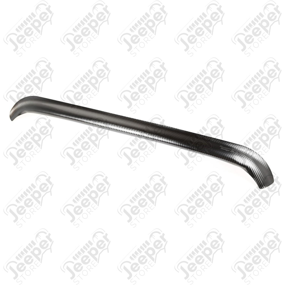 Hood Bug Deflector, Carbon Fiber Finish; 07-18 Jeep Wrangler JK/JKU