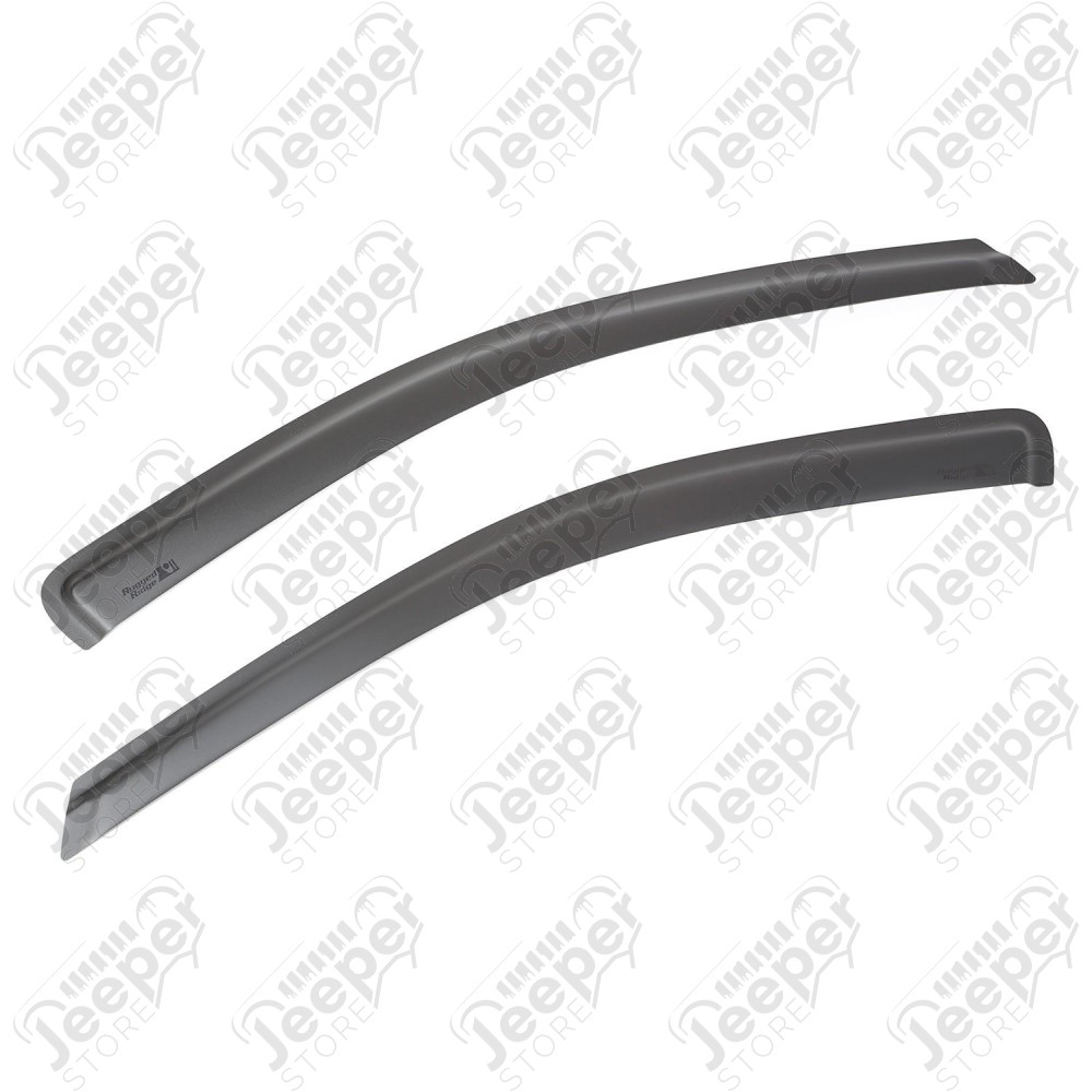 Window Visor Kit, Front, Matte Black; 07-10 Jeep Compass/Patriot
