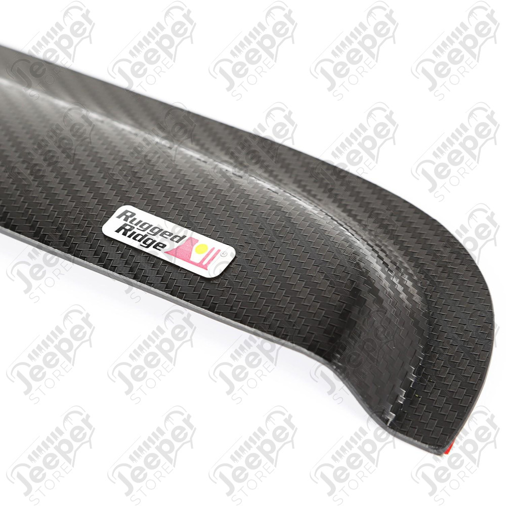 Window Visor Kit, Carbon Fiber Finish 07-18 Jeep Wrangler JK, 2 Door