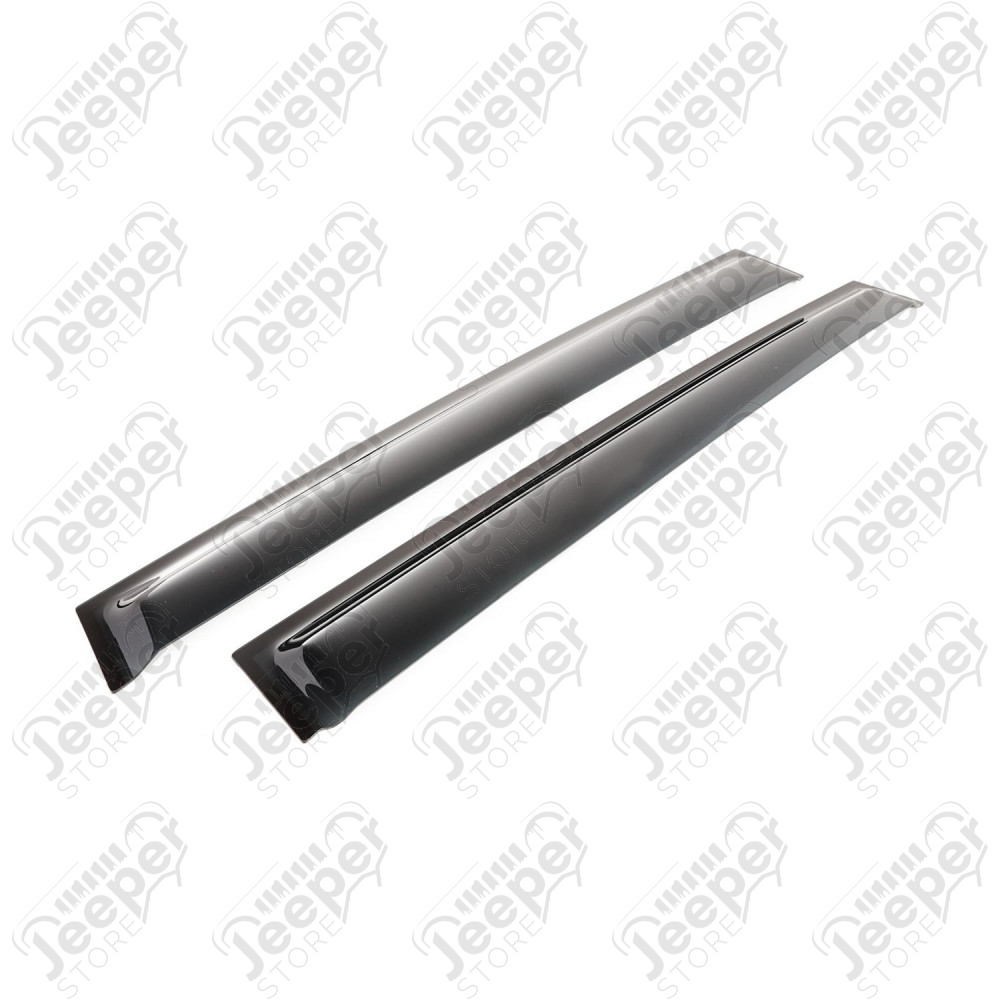 Window Visor Kit, 4-piece, Black 14-18 Jeep Cherokee KL