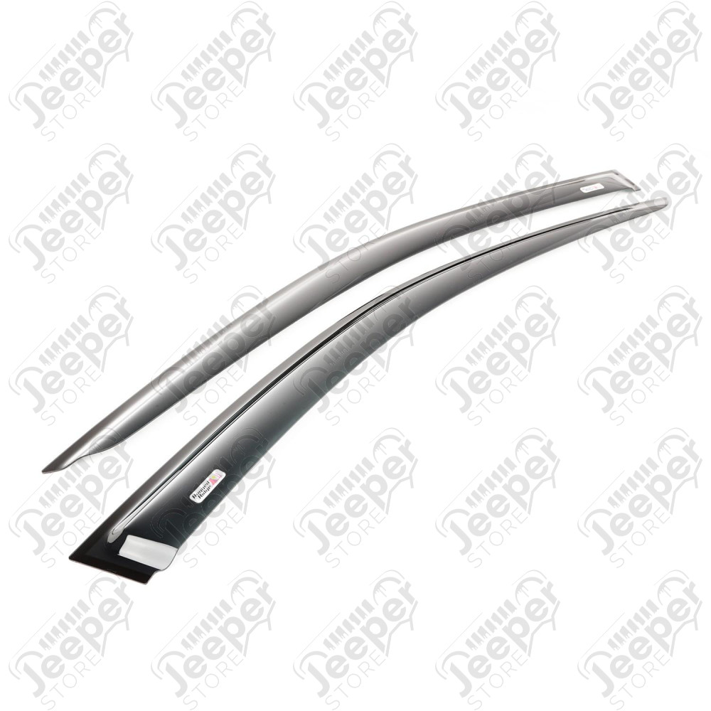 Window Visor Kit, 4-piece, Black 14-18 Jeep Cherokee KL