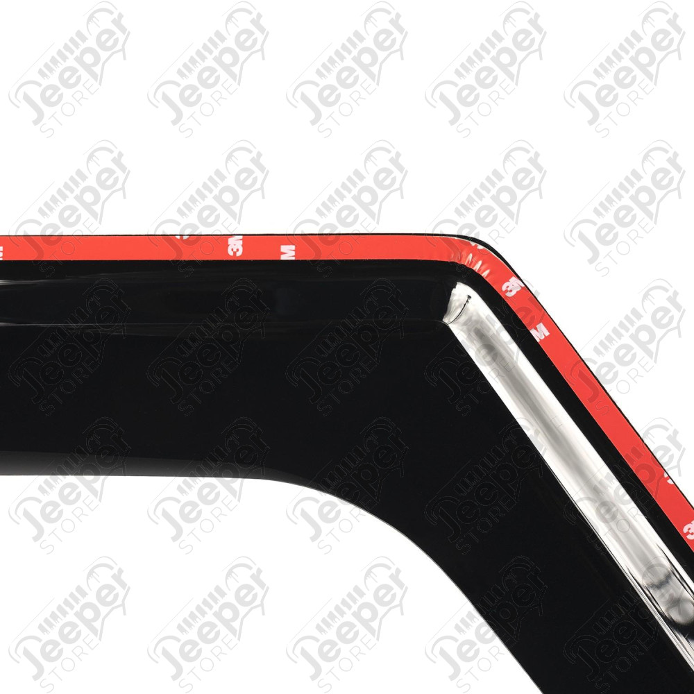 Window Visors, Matte Black 18-20 JLU/JT