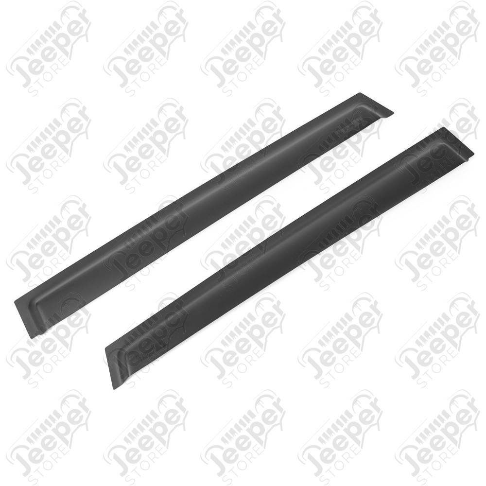 Window Visor Kit, Rear, Matte Black; 11-13 Jeep Grand Cherokee