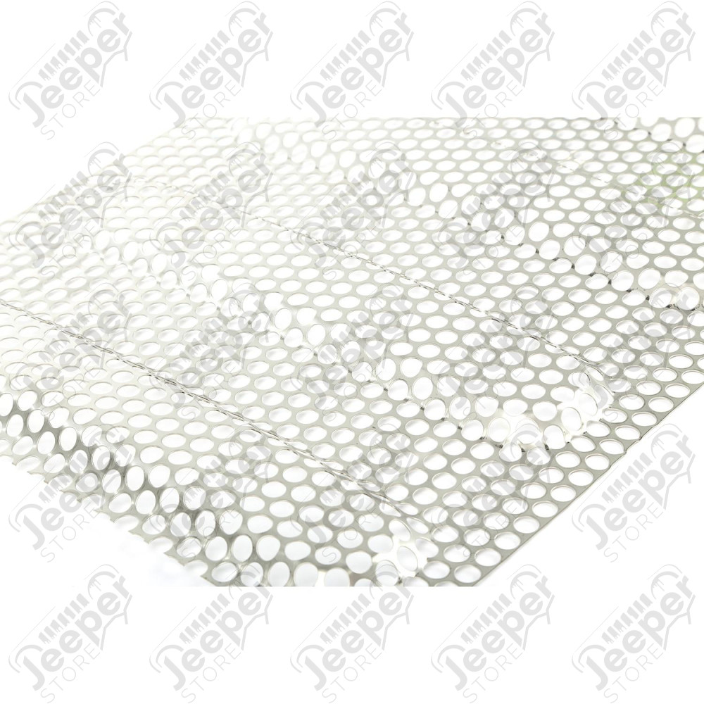 Grille Insert, Satin Stainless Steel 07-18 Jeep Wrangler JK