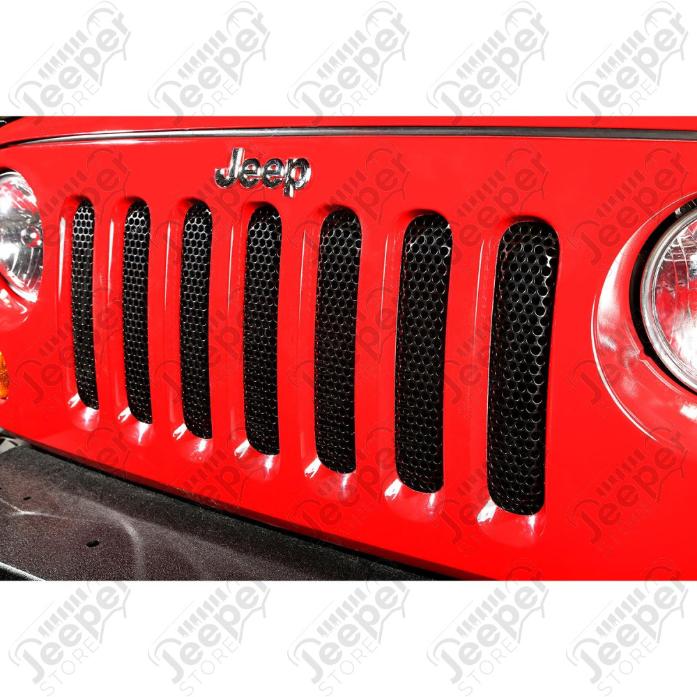 Grille Insert, Black 07-18 Jeep Wrangler JK