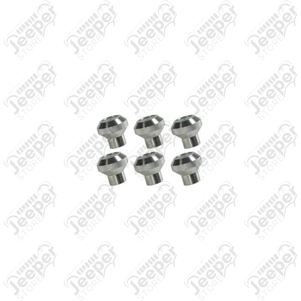 Dash Knob Kit, Billet Aluminum; 76-86 Jeep CJ