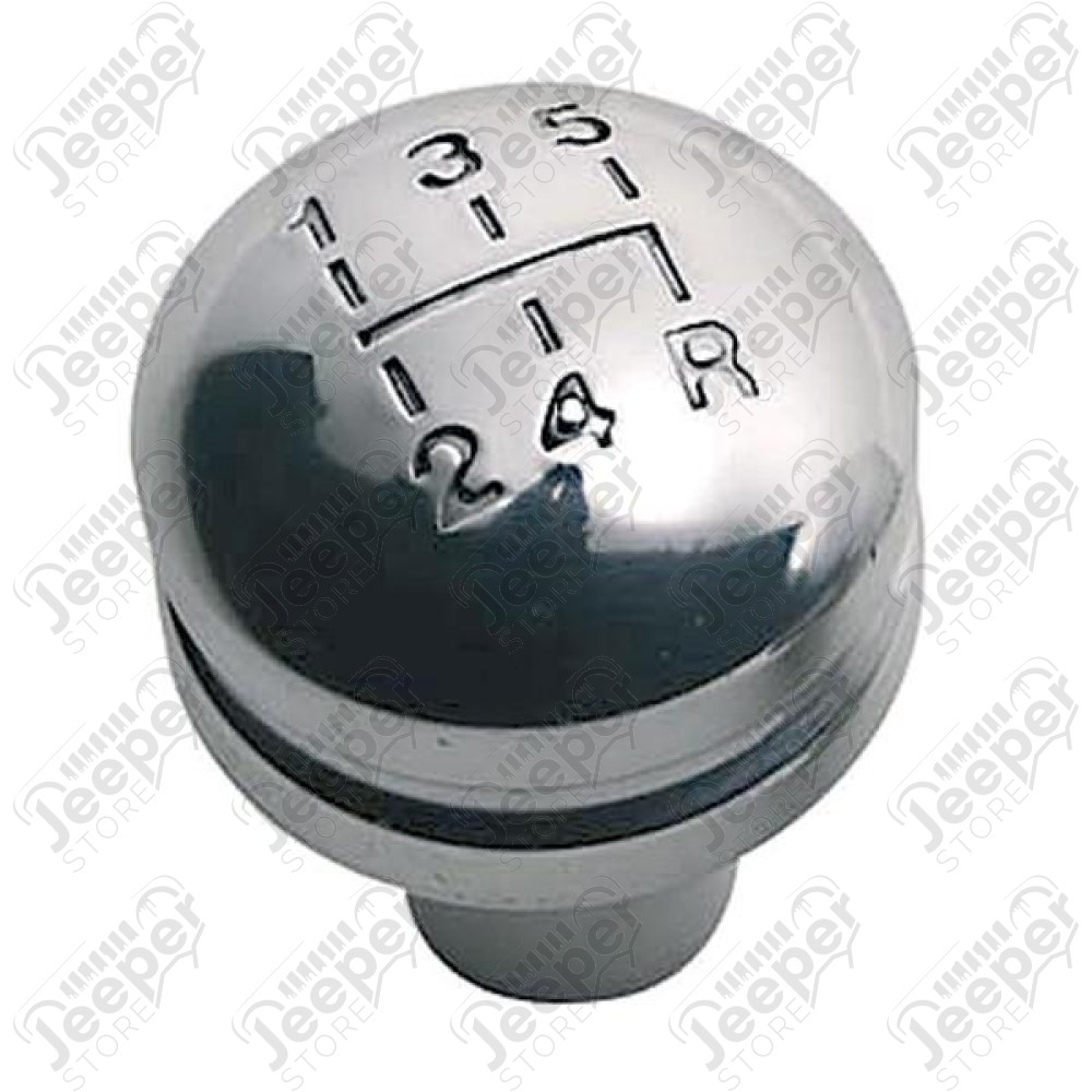 Transmission Shift Knob, 5-speed Manual, Billet Aluminum; 97-04 TJ