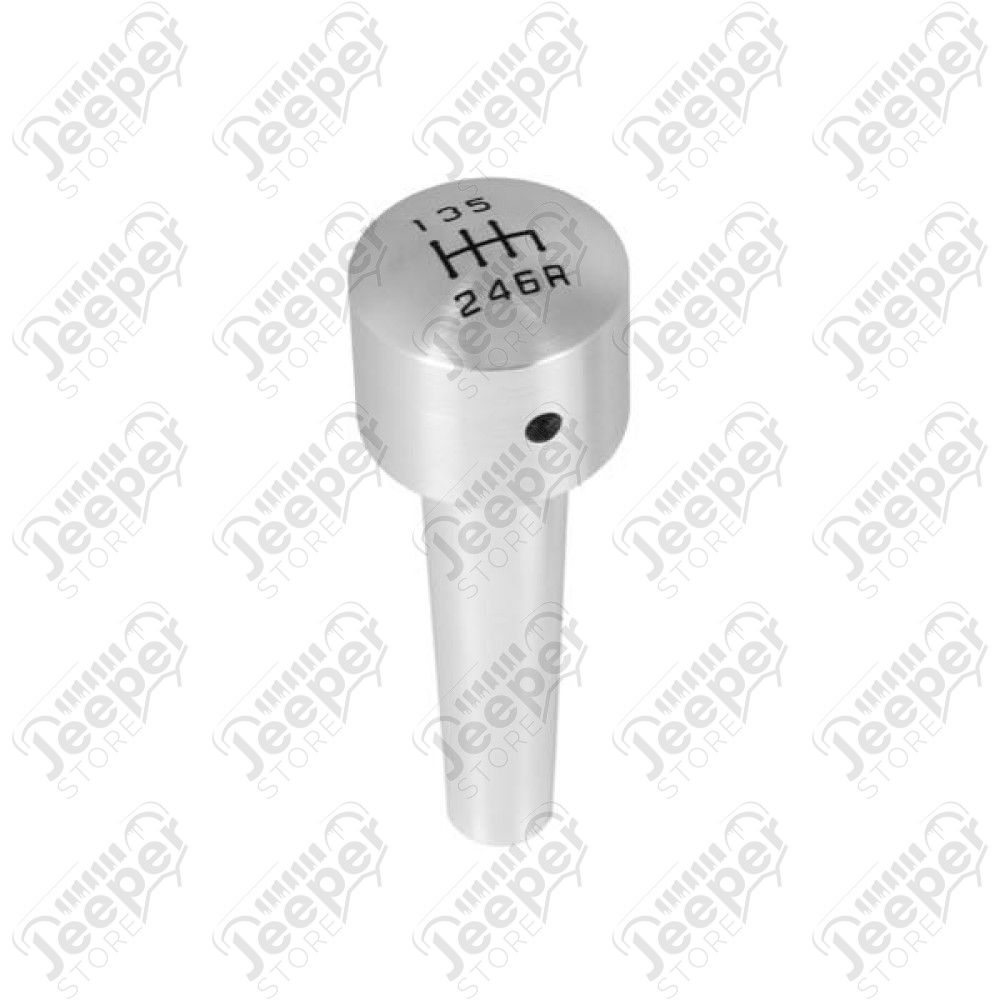 Transmission Shift Knob, Manual, Billet Aluminum; 07-10 Wrangler JK