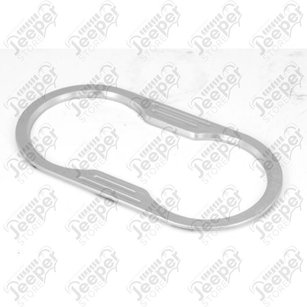 Cup Holder Trim, Billet Aluminum; 07-10 Jeep Wrangler JK