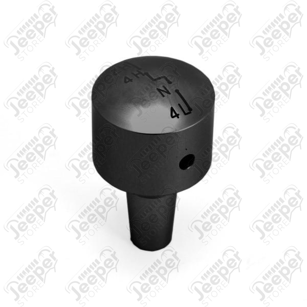 Transfer Case Shift Knob, Black; 07-18 Jeep Wrangler JK