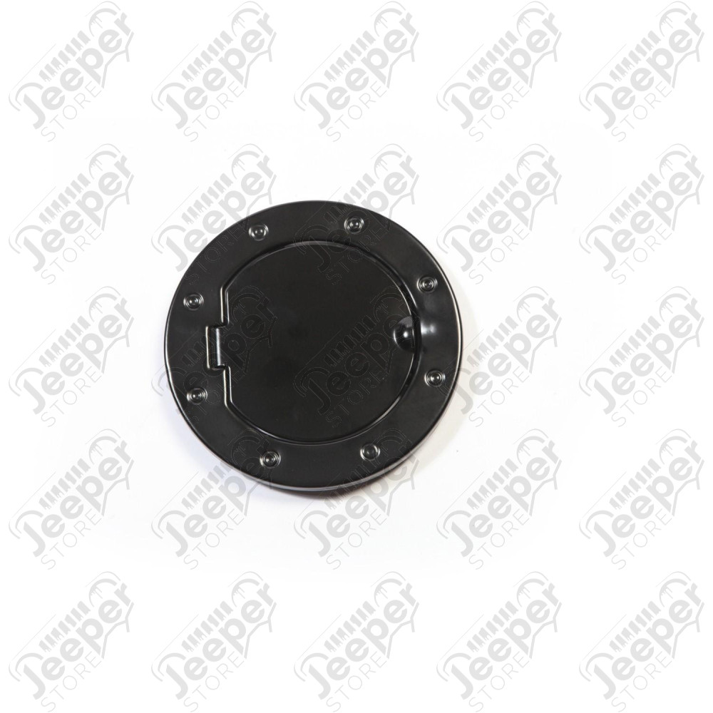 Gas Cap Door, Non-Locking, Black; 07-18 Jeep Wrangler JK