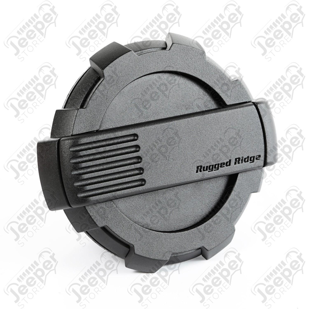 Elite Gas Cap Door, Non-Lock, Black 07-18 Jeep Wrangler JK