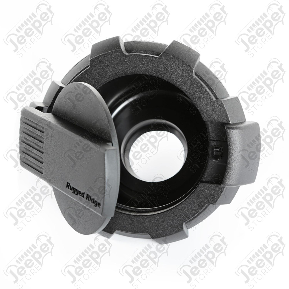 Elite Gas Cap Door, Non-Lock, Black 07-18 Jeep Wrangler JK