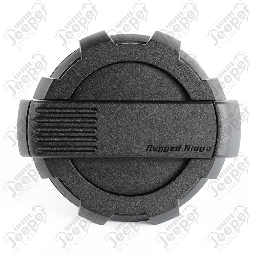 Elite Gas Cap Door, Non-Lock, Black 07-18 Jeep Wrangler JK