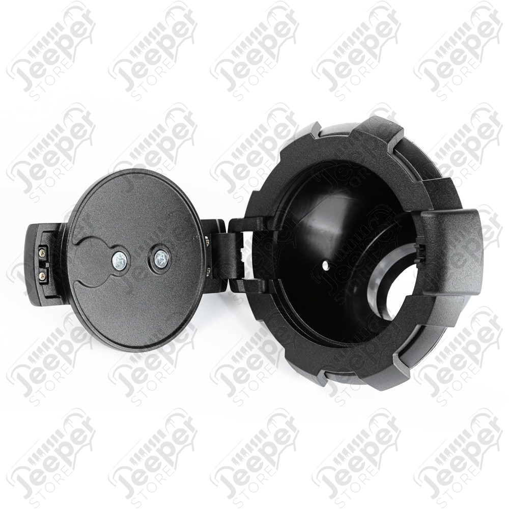 Elite Gas Cap Door, Non-Lock, Black 07-18 Jeep Wrangler JK