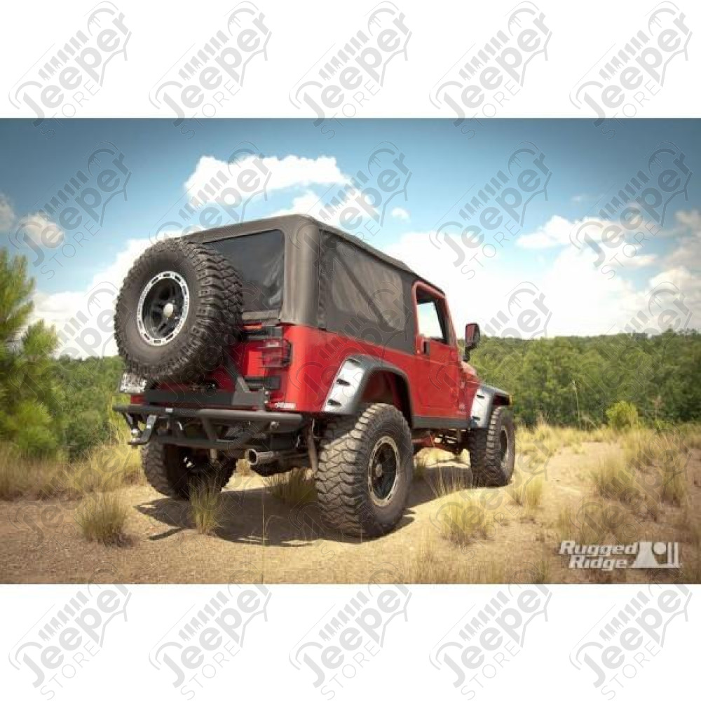 RRC Bumper Spare Tire Carrier, Rear, 2 Inch Hitch 87-06 Wrangler