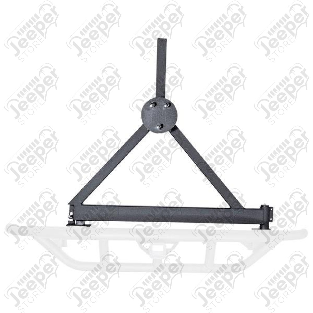 RRC Bumper Spare Tire Carrier, Rear, Black; 87-06 Jeep Wrangler YJ/TJ