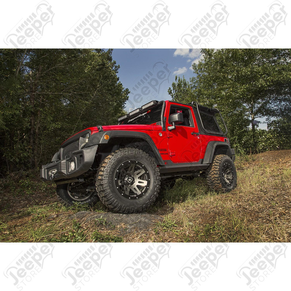 Kit protections bas de caisse avec marchepieds "Rock Sliders XHD Rugged Ridge" pour Jeep Wrangler JK 2 portes
