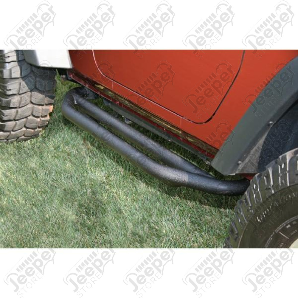 RRC Side Armor Guard Kit; 07-18 Jeep Wrangler JK