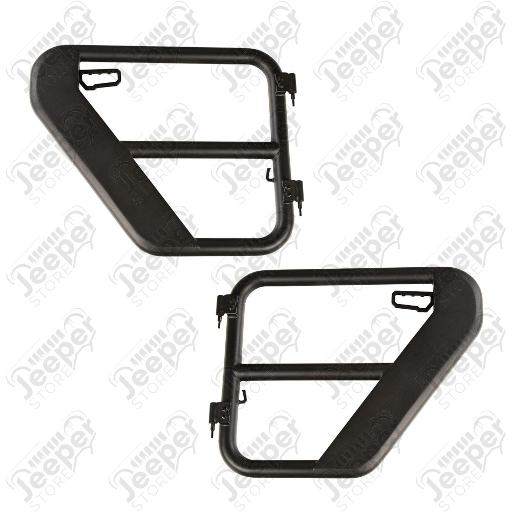 Fortis Rear Tube Doors; 18-20 Jeep JL / 2020 JT