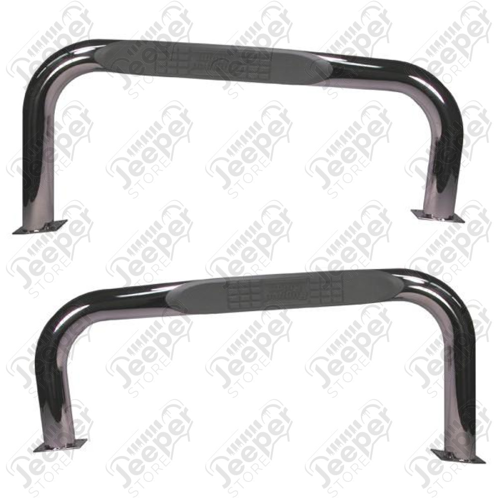 Tube Side Step, Stainless Steel; 76-86 Jeep CJ