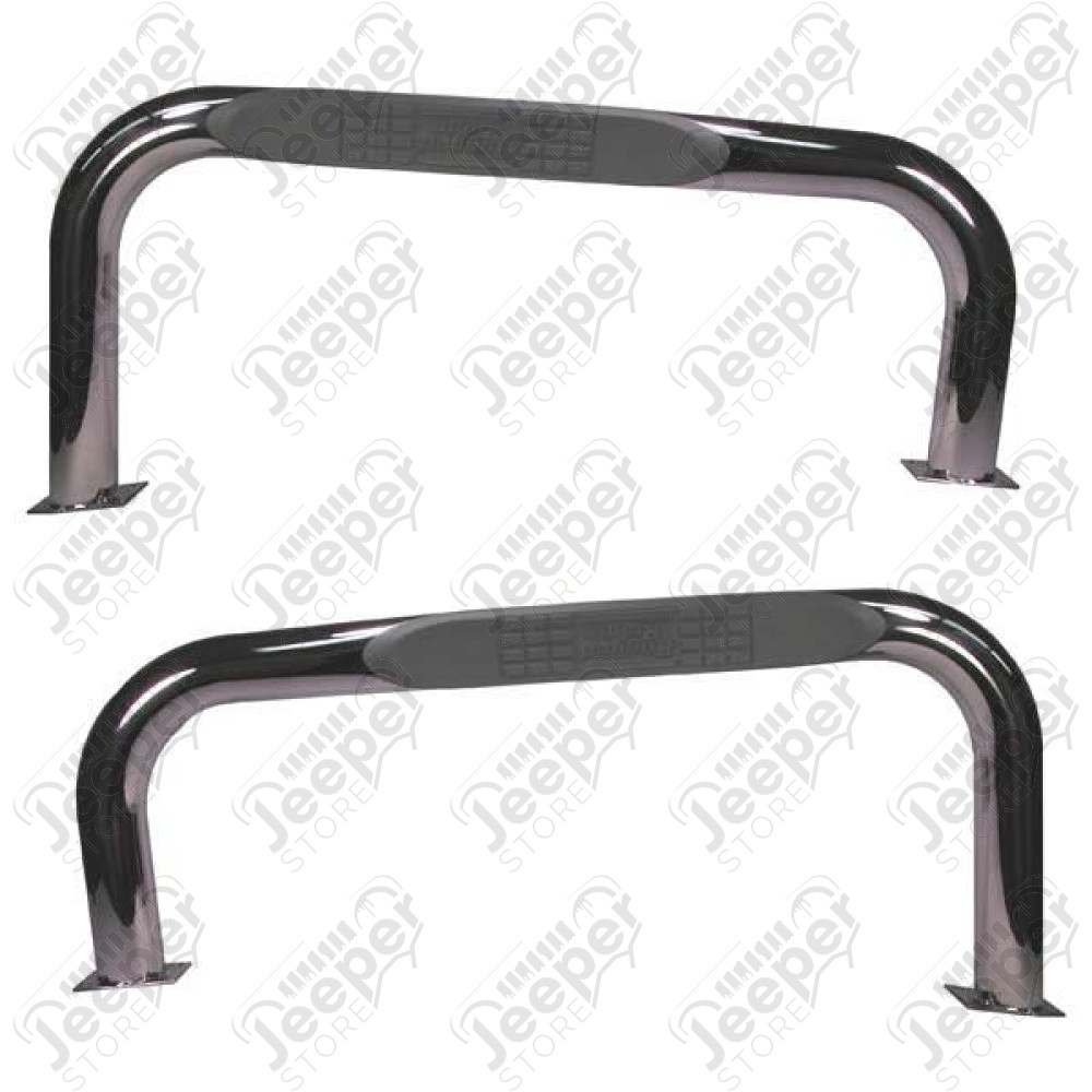 Tube Side Step, Stainless Steel; 87-06 Jeep Wrangler YJ/TJ