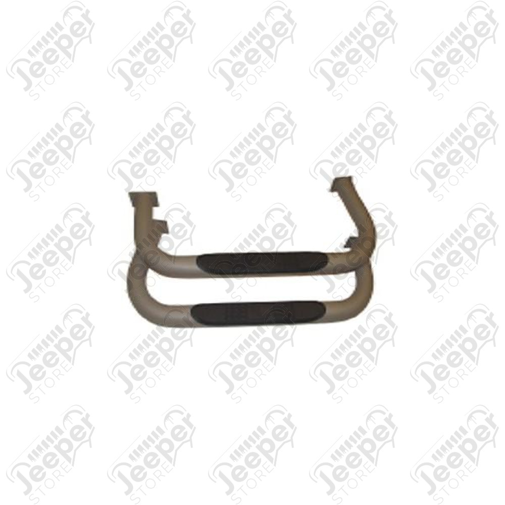 Tube Side Step, Titanium; 87-06 Jeep Wrangler YJ/TJ