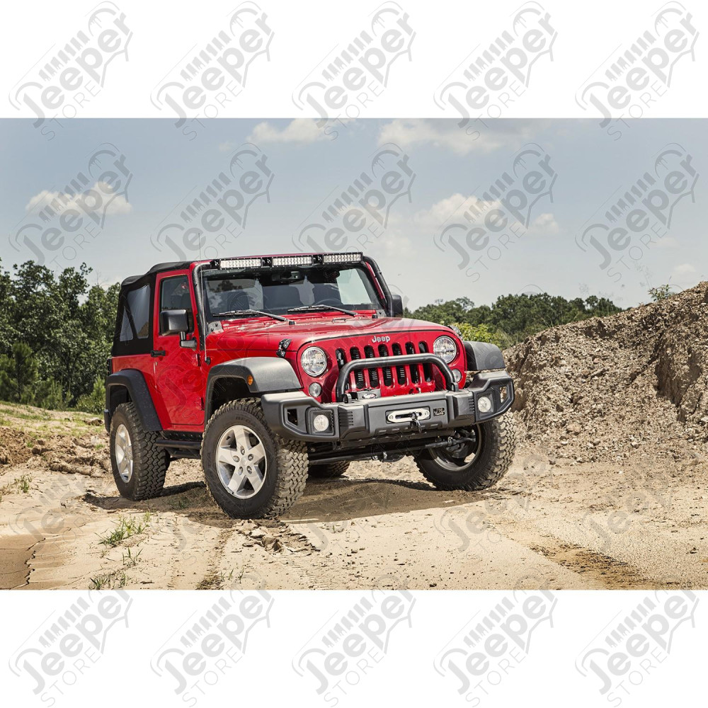 Spartacus Bumper Kit, Front, Satin Black; 07-18 Jeep Wrangler JK