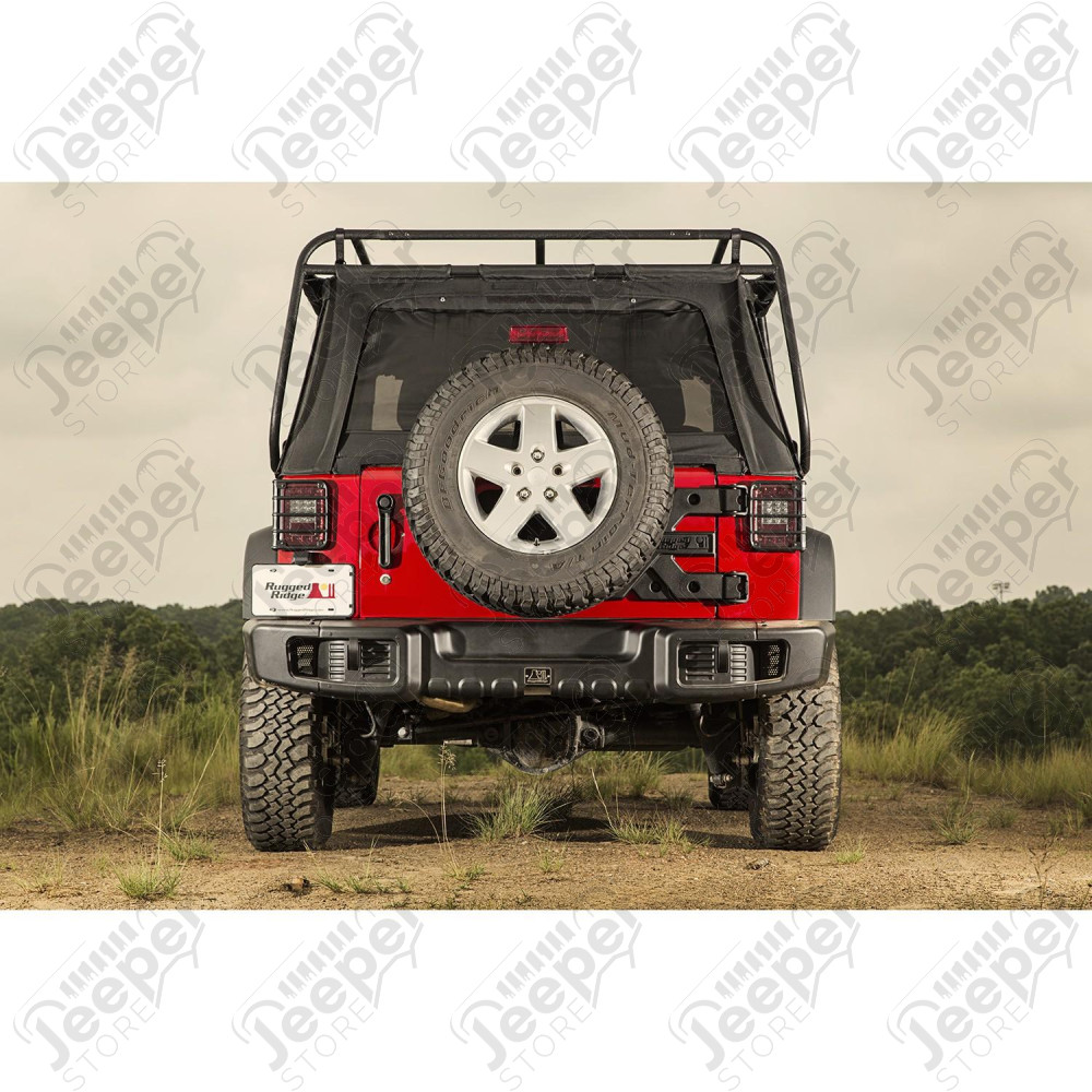 Spartacus Bumper, Rear, Black 07-18 Jeep Wrangler JK