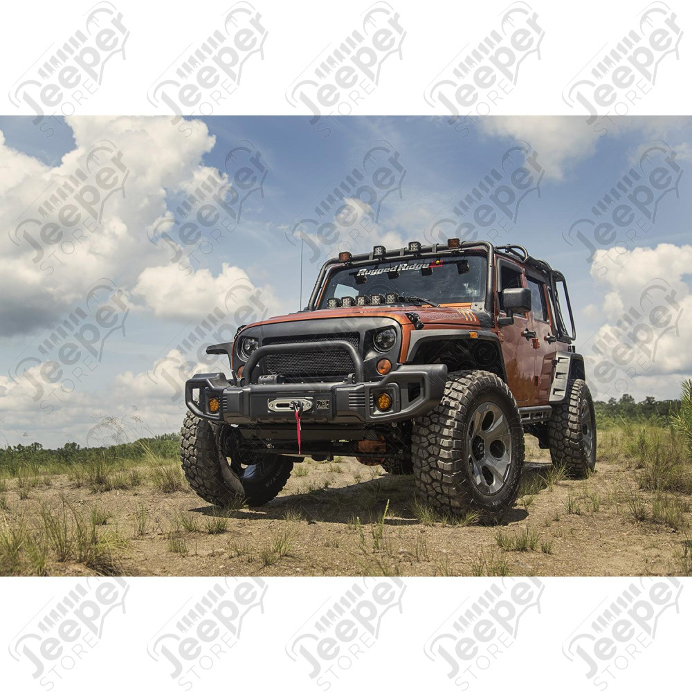 Spartacus Bumper Kit, Over-Rider/Tire Carrier/Grille 07-18 Wrangler