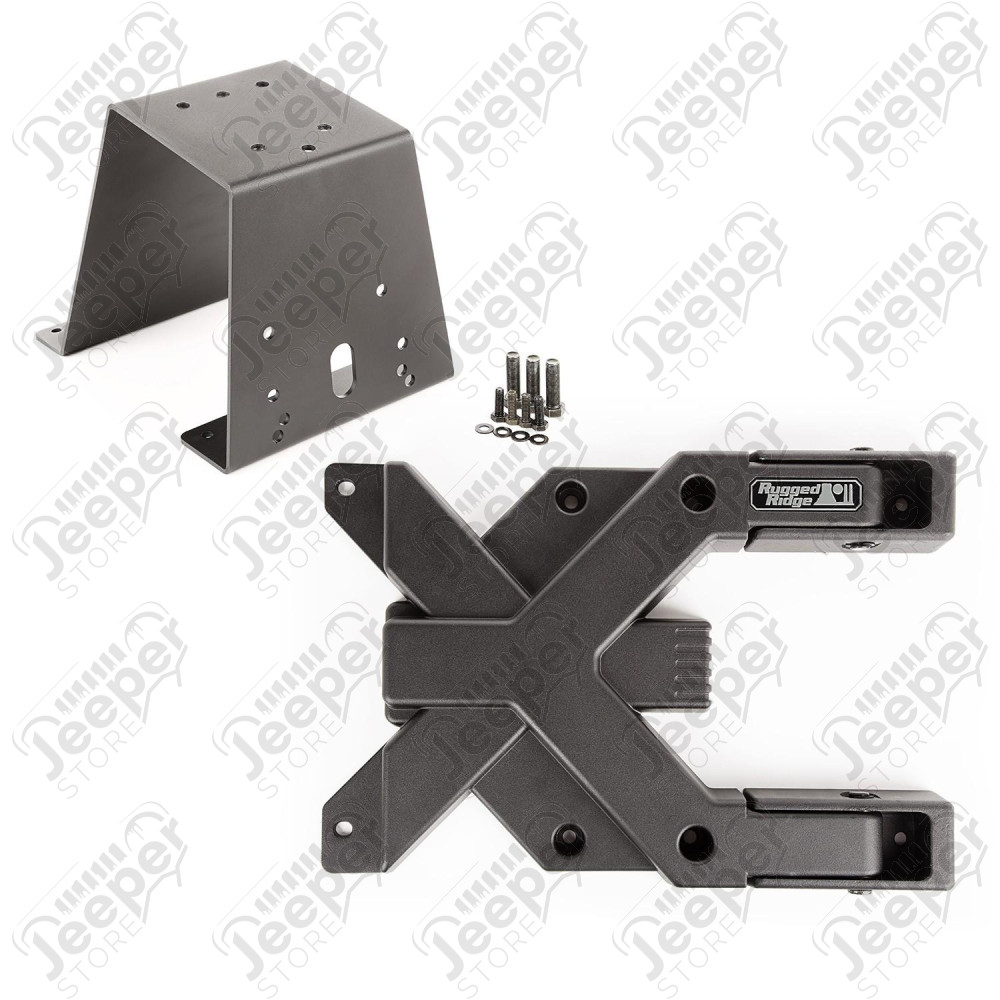 Spartacus Heavy Duty Tire Carrier Kit; 97-06 Jeep Wrangler TJ