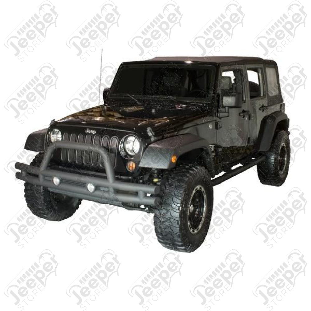 Double Tube Bumper, Front, 3 Inch; 07-18 Jeep Wrangler JK