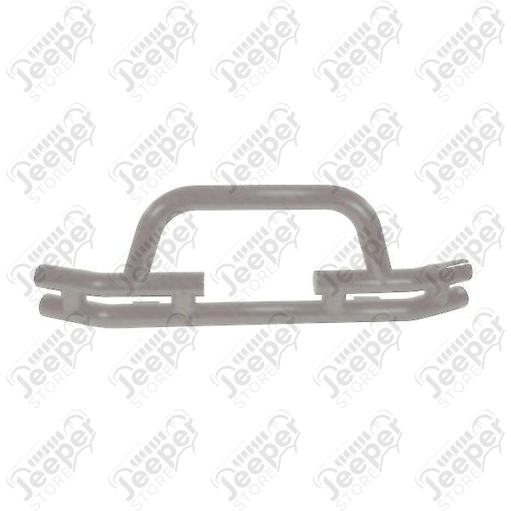 Tube Bumper, Front, 3 Inch, Titanium, Winch Ready; 76-06 CJ/Wrangler