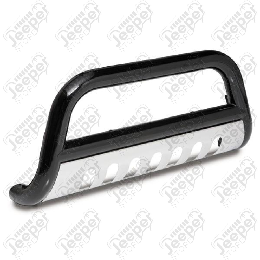 Bull Bar, 3 Inch, Black; 07-09 Jeep Wrangler JK