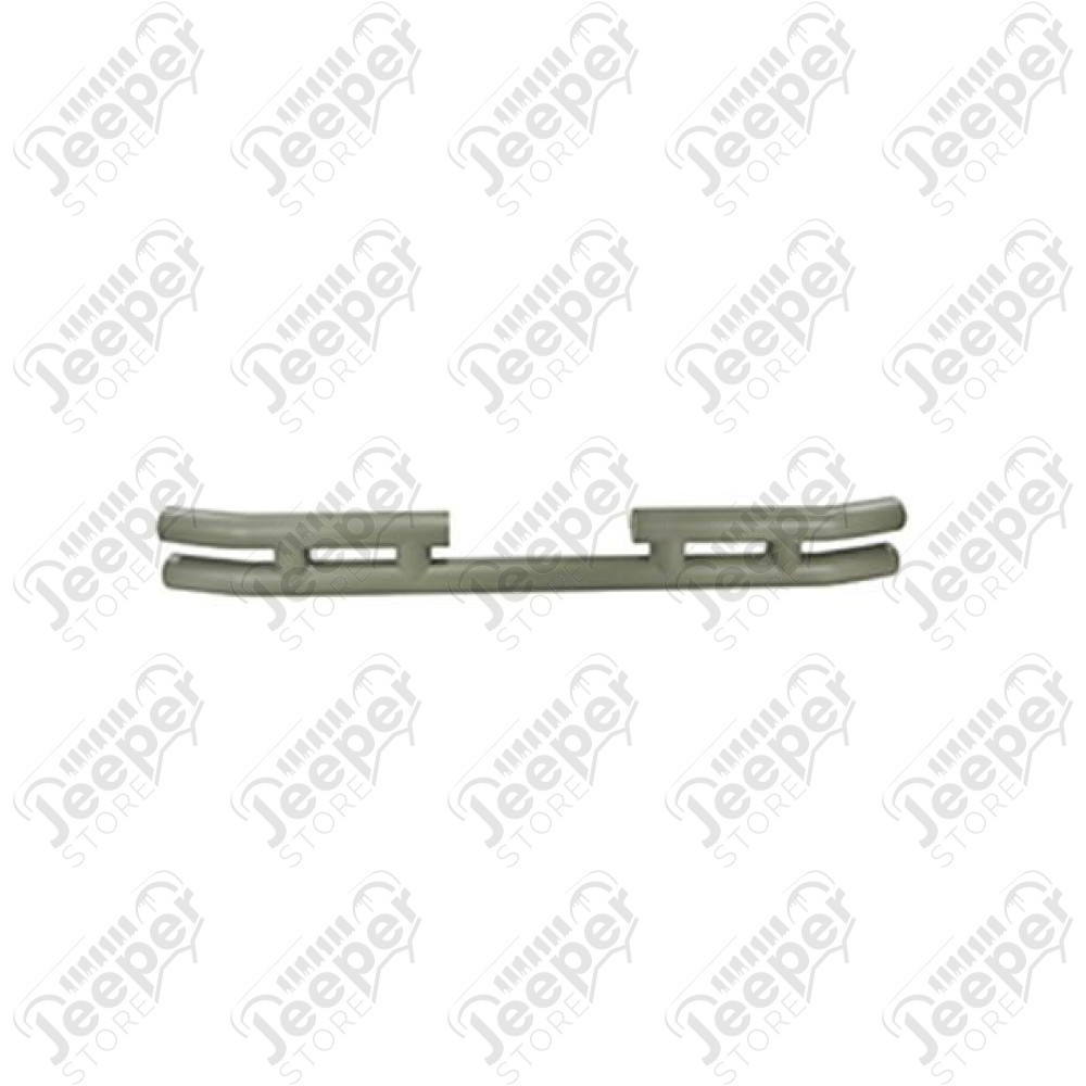 Double Tube Bumper, Rear, 3 Inch, Titanium; 87-06 Jeep Wrangler YJ/TJ
