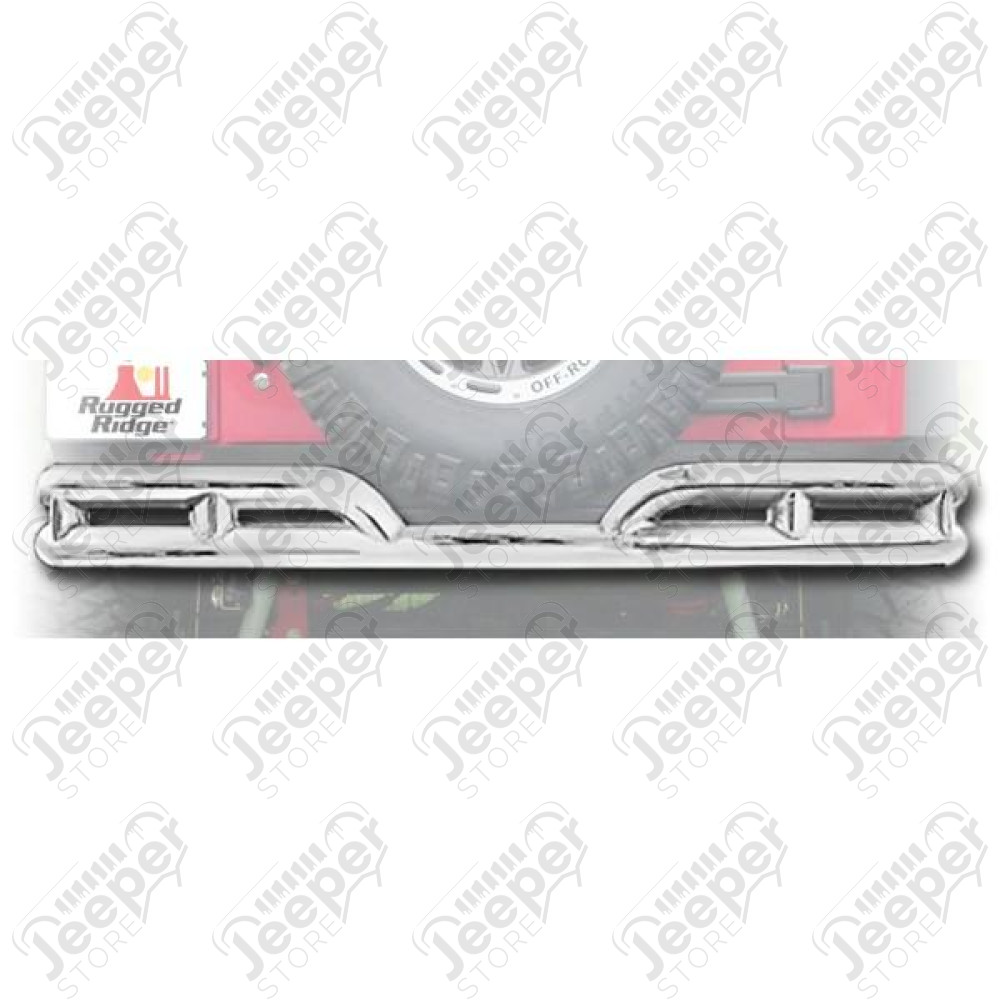 Double Tube Bumper, Rear, 3 Inch; 07-18 Jeep Wrangler JK