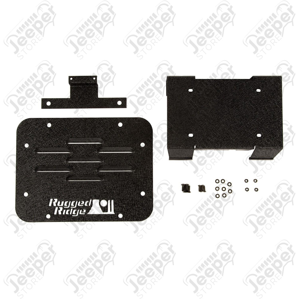 Tire Carrier Delete Plate Kit: 07-18 Jeep Wrangler JK