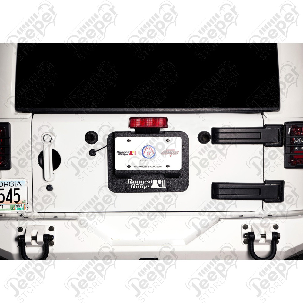 Tire Carrier Delete Plate Kit: 07-18 Jeep Wrangler JK