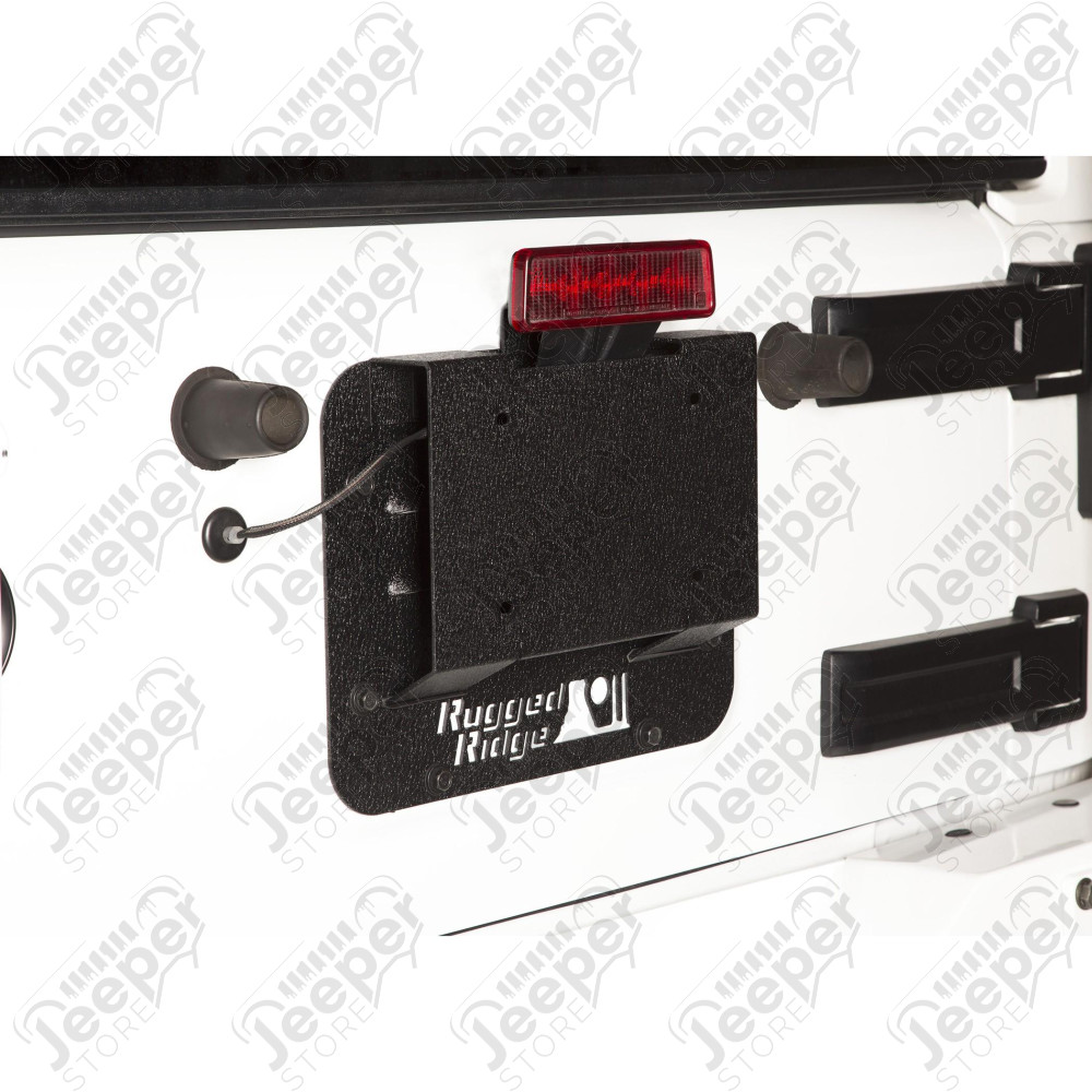 Tire Carrier Delete Plate Kit: 07-18 Jeep Wrangler JK