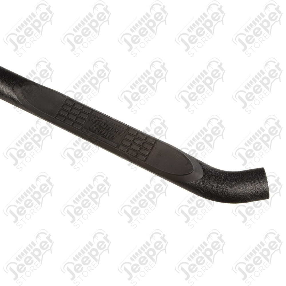 3-Inch Round Side Step, Blk 18-20 Wrangler JL, 4Dr