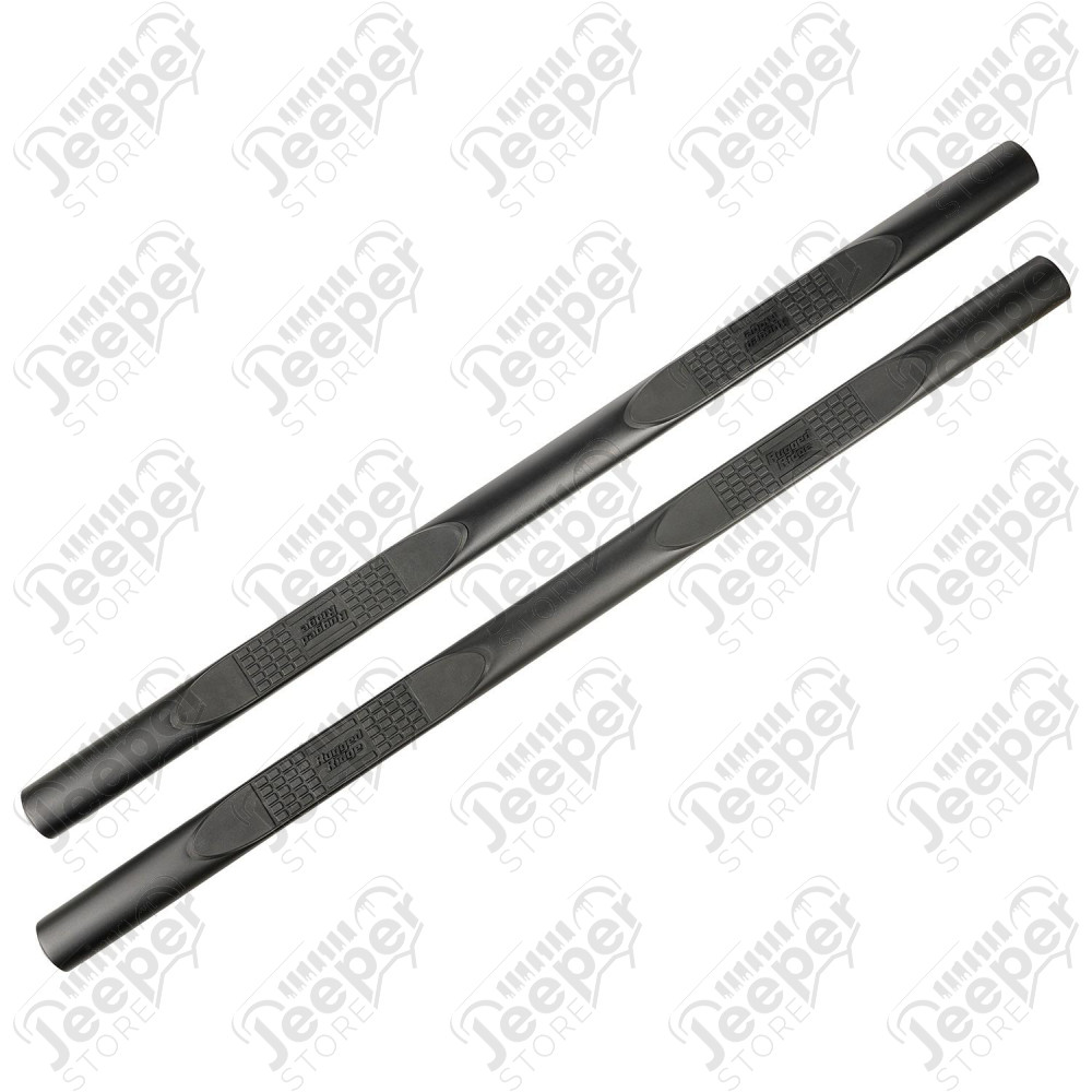 Kit marches pieds tubulaire ovale noir pour Jeep Gladiator JT