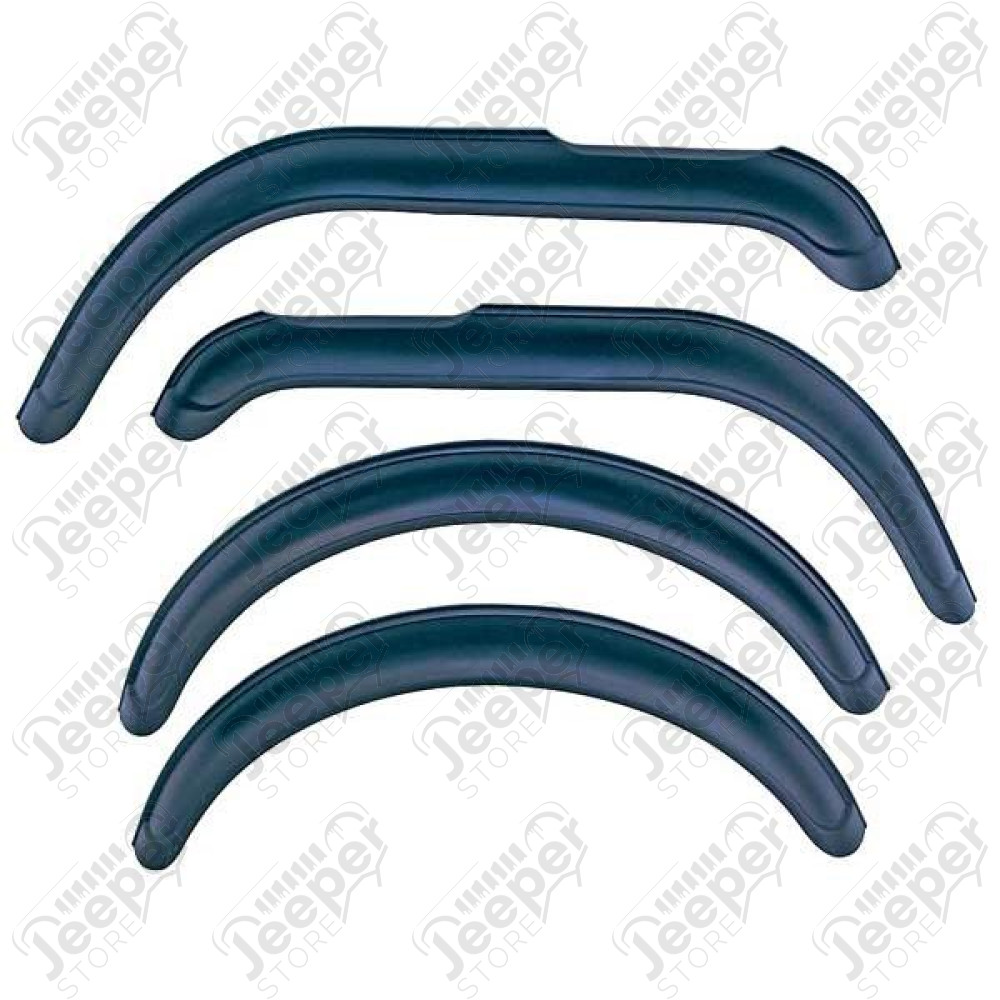 Fender Flare Kit, 4 Piece, Factory Replacement; 55-86 Jeep CJ