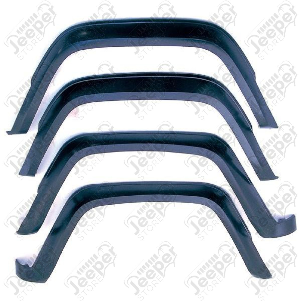 Fender Flare Kit, 4 Piece, Factory Style; 84-96 Jeep Cherokee XJ
