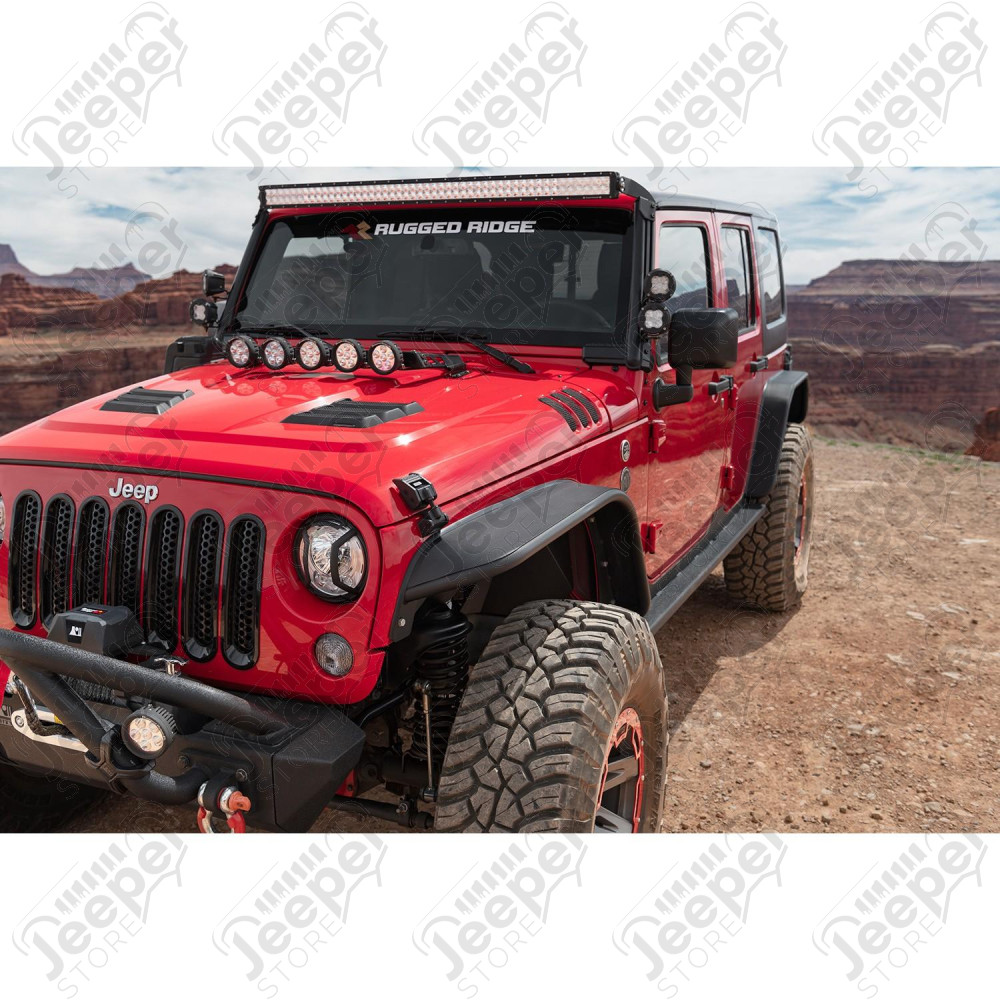 Steel Tube Fender Flares F/R Set 07-18 Wrangler JK