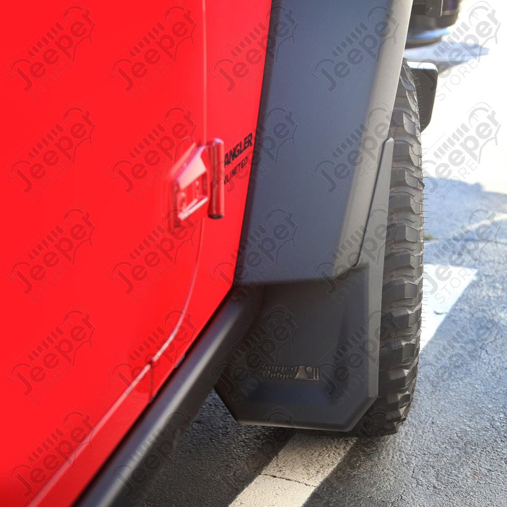 Splash Guard Kit, 4 Piece, Black 07-18 Jeep Wrangler JK