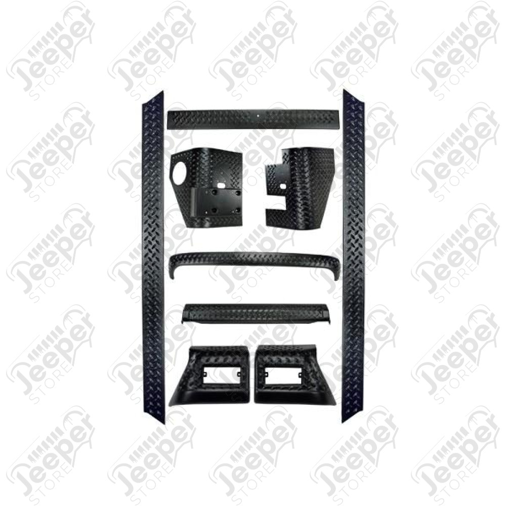 Body Armor Kit, Full, 9 Piece; 97-06 Jeep Wrangler TJ